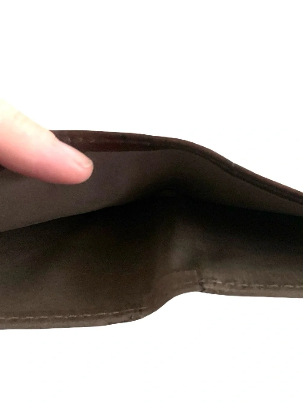 Made in the USA Brown Matte Genuine Alligator Leather Lined Slim Fold Wallet